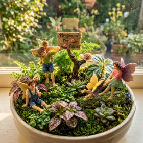 Pretmanns two fairies for garden create focal points in fairy villages.