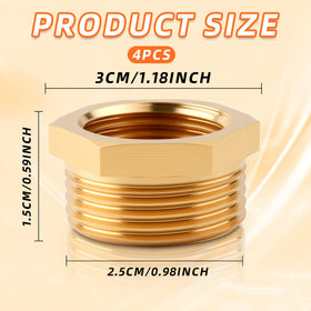Pretwad brass adapter durability close-up highlights weather resistance for outdoor use.