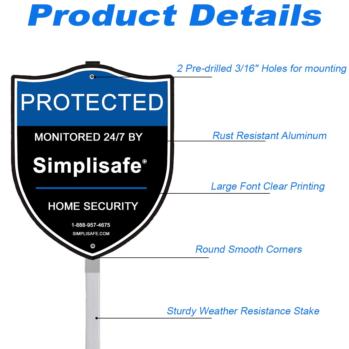 PreZiouz 28-inch stake provides stable yard display