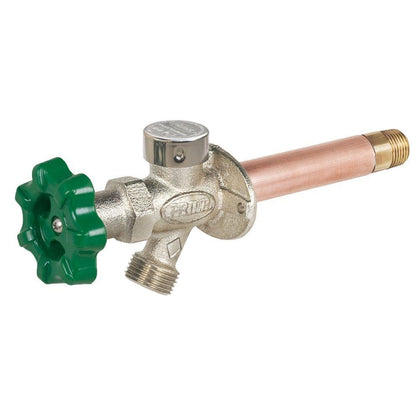 PRIER P-164D08 quarter-turn frost-free outdoor hydrant for anti-siphon protection and simple seasonal water control.