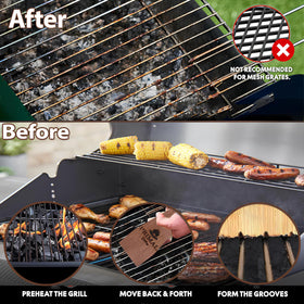 Primal Grilling bristle-free wooden scraper design for grill cleaning