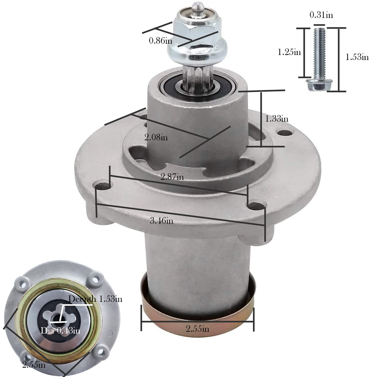 Prime-Swift 539112170 bolts included ensure straightforward replacement.