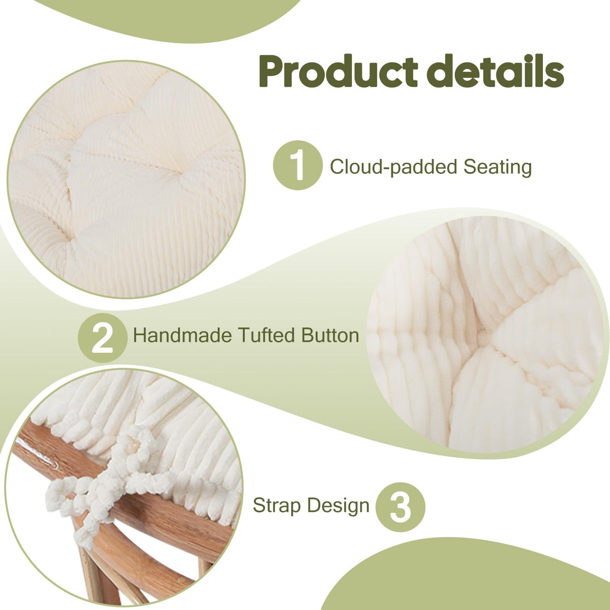 PrimePATIO cushion after unboxing regains shape with gentle shaking.