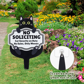 Primo Lines Easy-install no soliciting sign for doorways and walkways without tools.