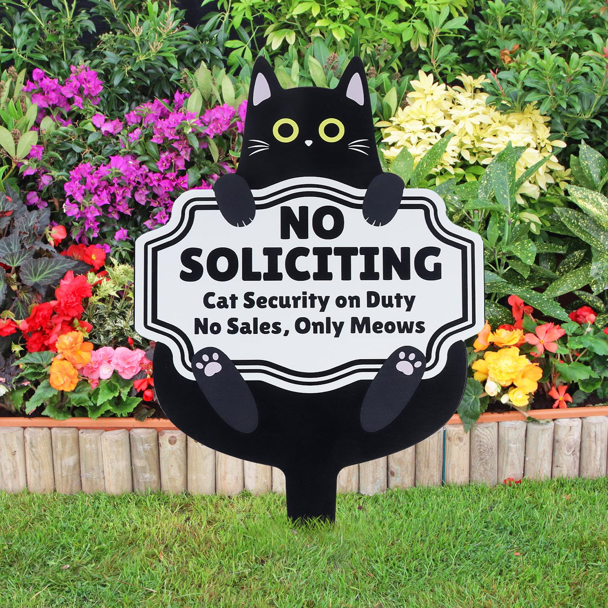 Primo Lines Weatherproof no soliciting sign ensures clear boundary notices year round.