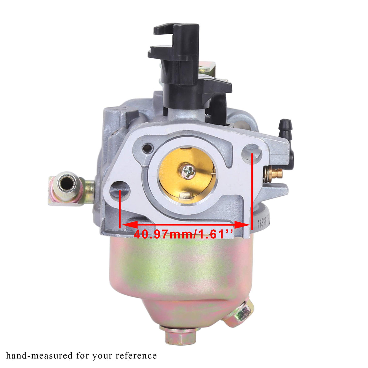 Pro Chaser carburetor for Craftsman 247-886910, side angle, reliable power delivery