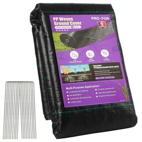 PRO-FOR weed barrier fabric 4ft by 50ft dense weave for weed suppression