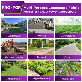 Eco-friendly PRO-FOR weed barrier fabric designed for long-term durability