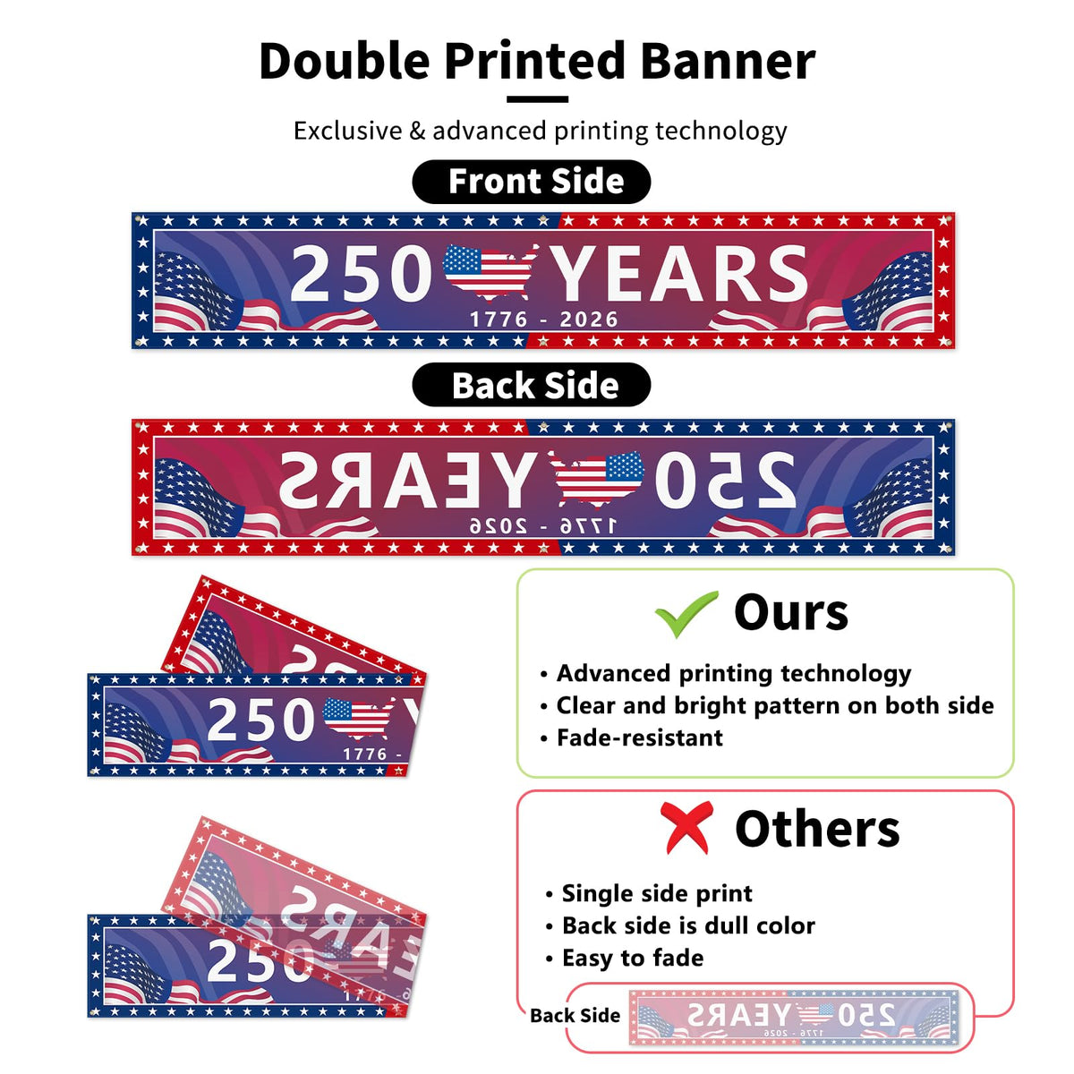 Close-up of Probsin banner fabric showing durability and vivid colors