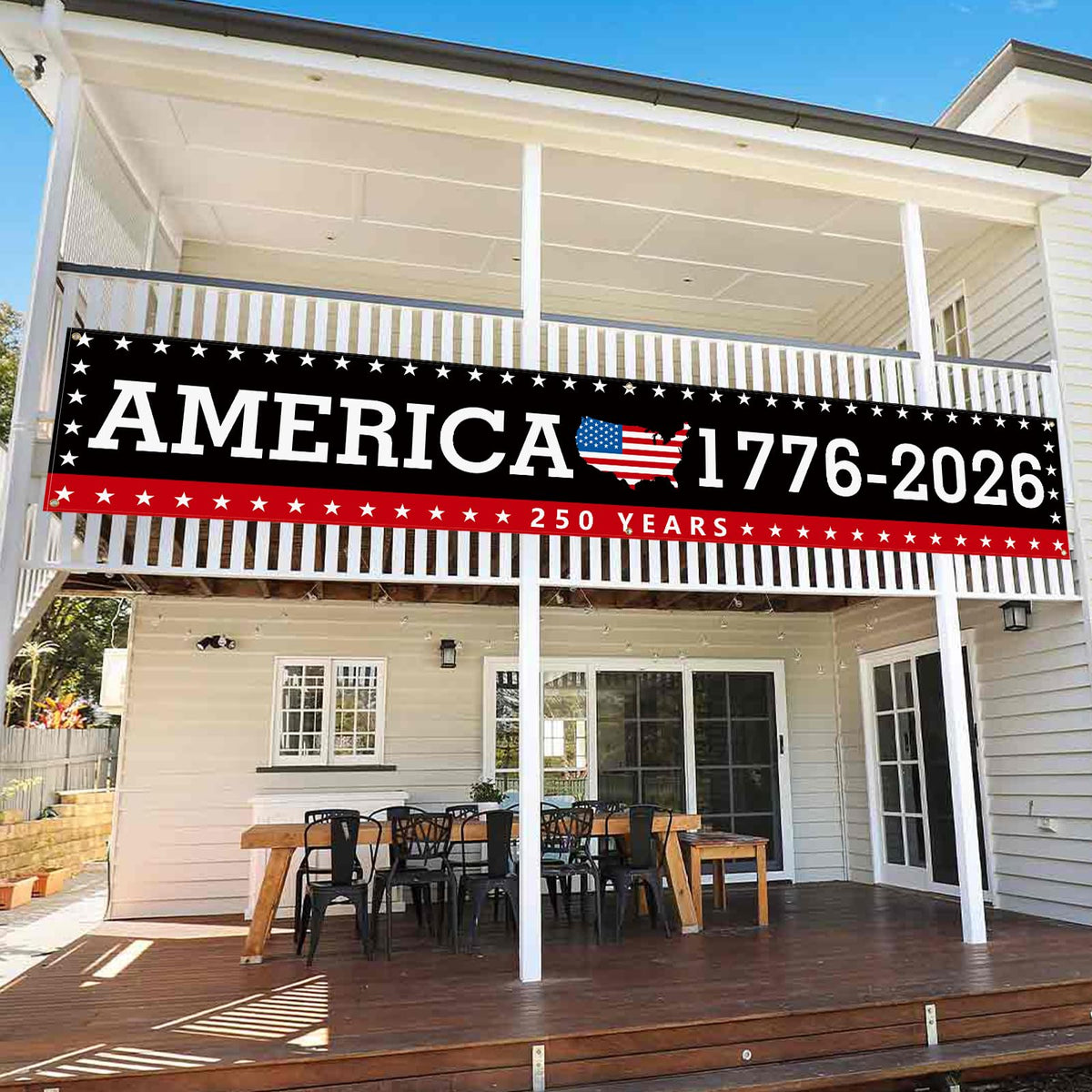 Probsin 250th anniversary banner great for indoor storefront displays.