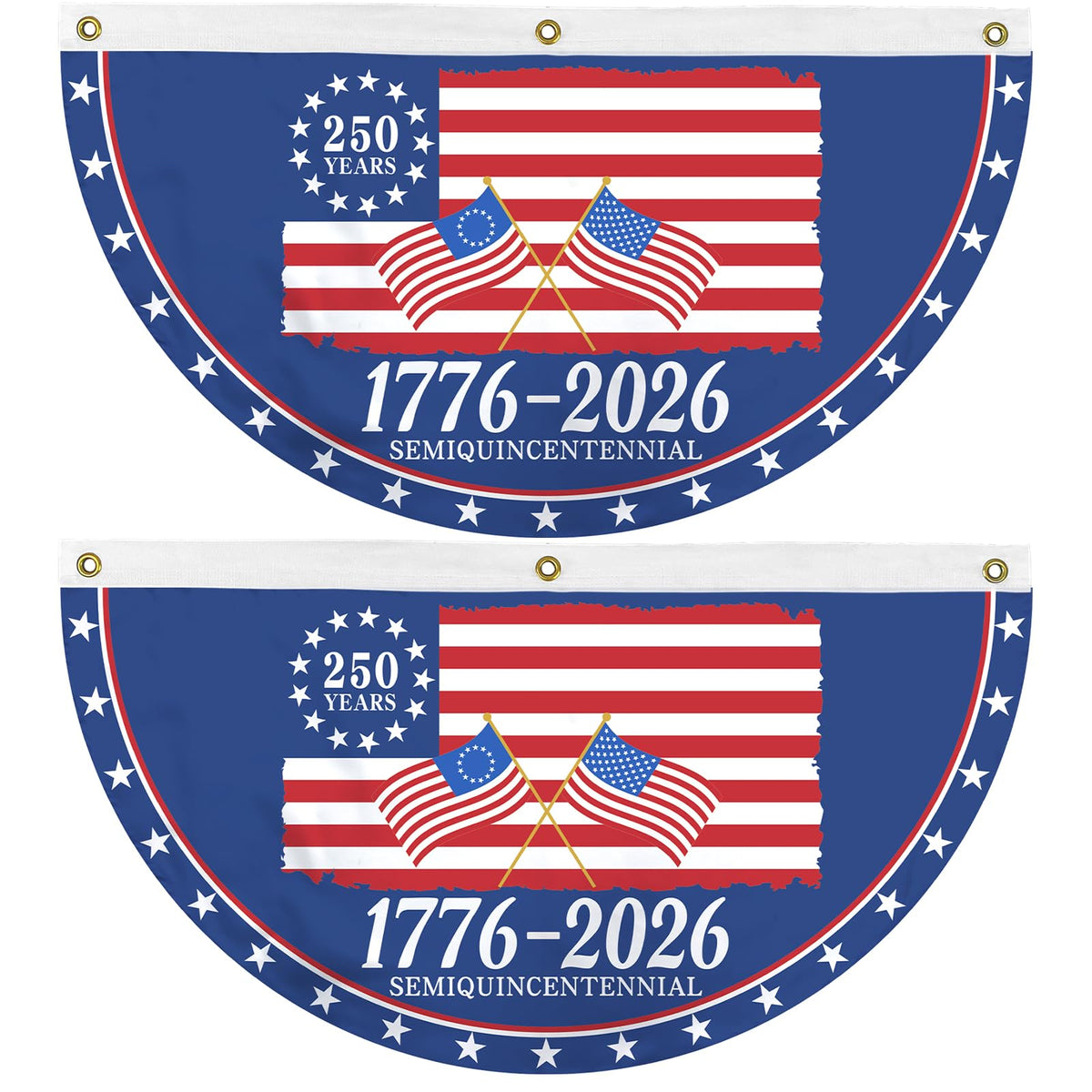 Probsin 250th anniversary bunting front view for outdoor display