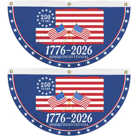 Probsin 250th anniversary bunting front view for outdoor display