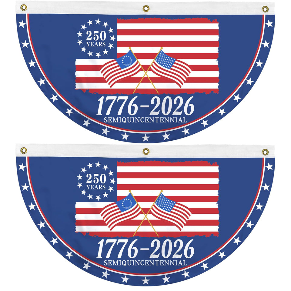 Probsin 250th anniversary bunting front view for outdoor display