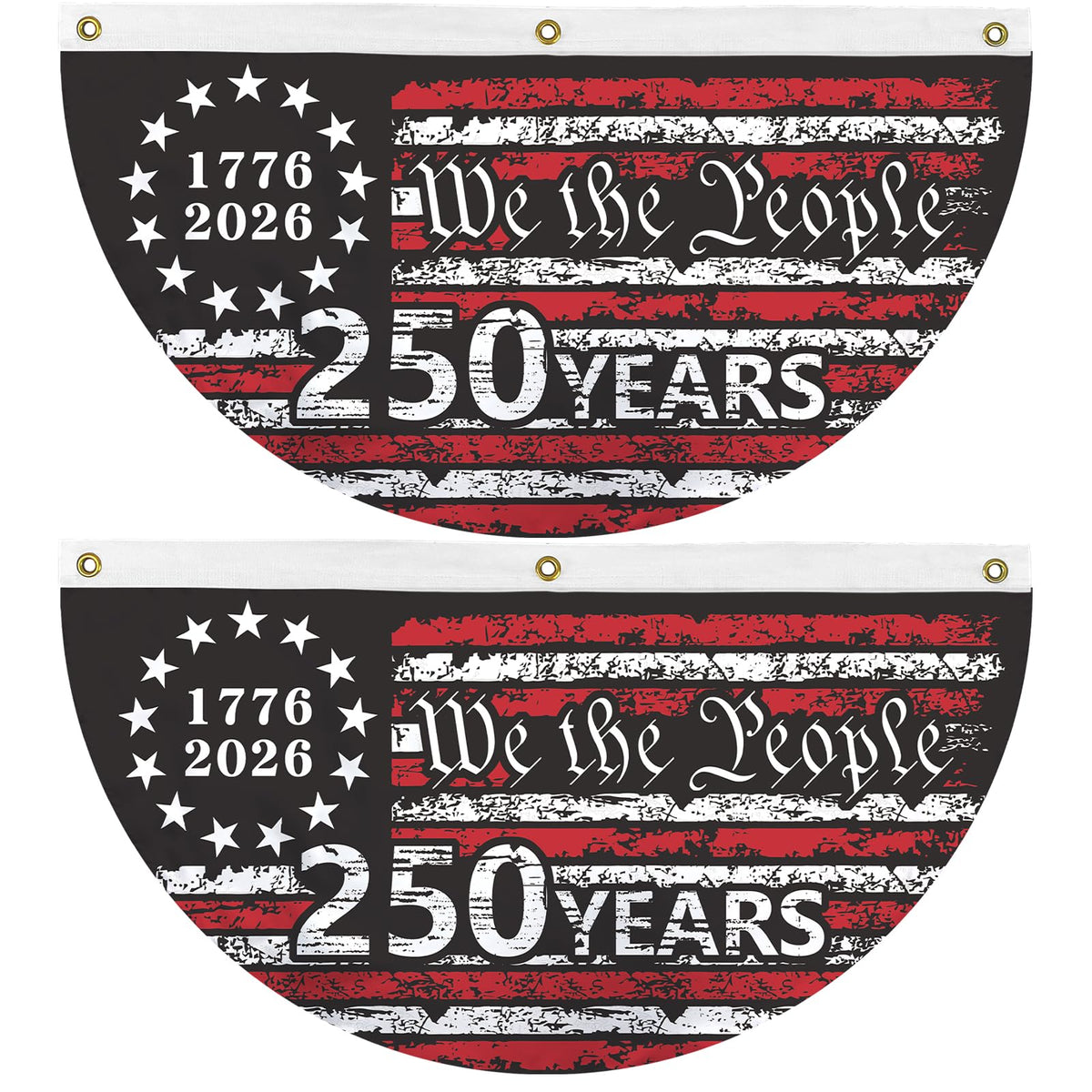 Probsin 250th anniversary bunting, 1.5x3ft for outdoor patriotic displays.