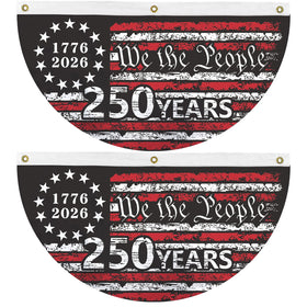 Probsin 250th anniversary bunting, 1.5x3ft for outdoor patriotic displays.