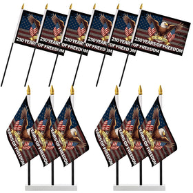 Probsin 250th anniversary flag pack, six flags with double-sided print for parades