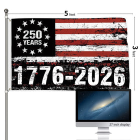 Probsin 250th flag on high-density polyester for durable, fade-resistant print.
