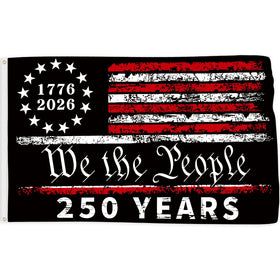 Probsin 250th anniversary flag front view for ceremonial display
