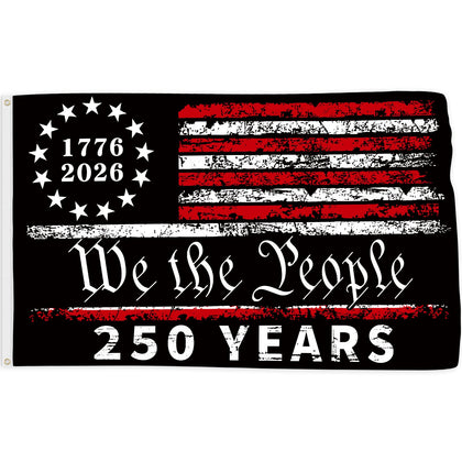 Probsin 250th anniversary flag front view for ceremonial display