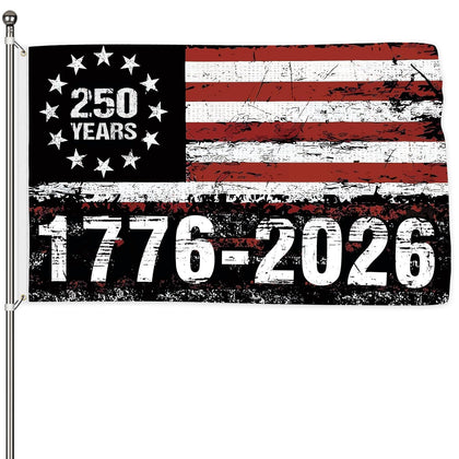 Probsin 250th flag, two-sided design for clear readability from both sides.