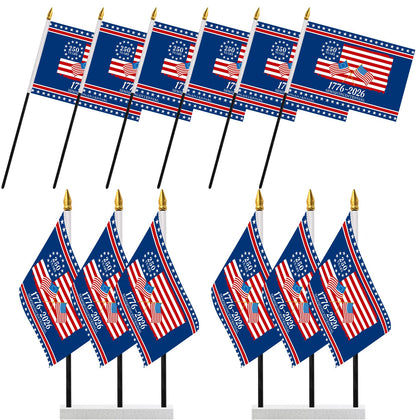 Probsin 250th anniversary flags set, front view, double-sided print for bright visibility.