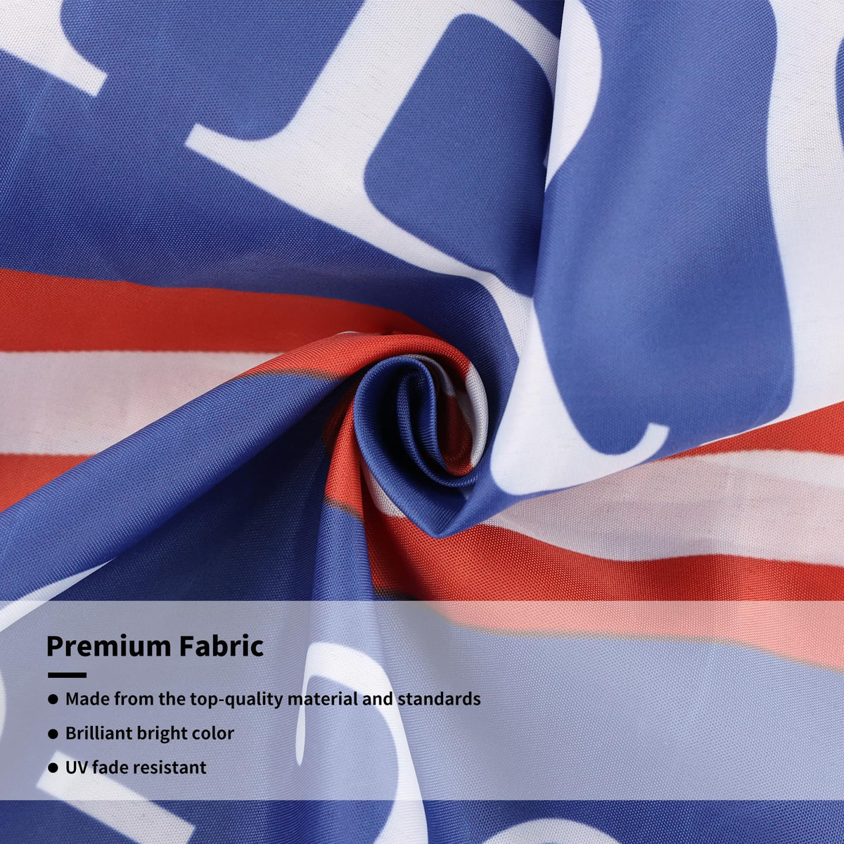 Probsin bunting with brass grommets ready to hang.
