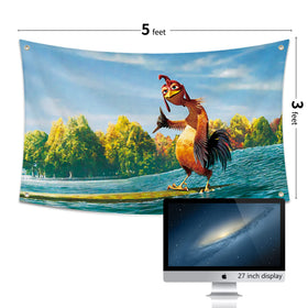 Probsin chicken flag dorm room decor for standout photo backdrops.