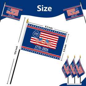 Probsin double-sided printing detail on flags ensures color remains vivid from any angle.