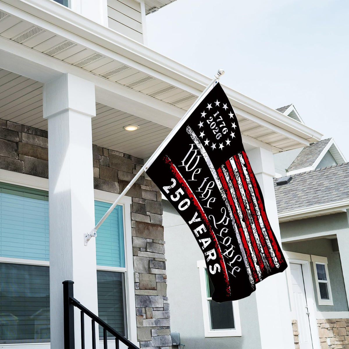 Probsin flag yard display for celebrations