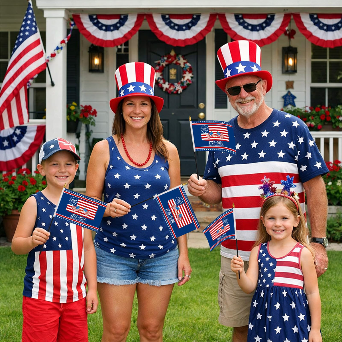 Probsin handheld flag size demonstrates easy waving and crowd-friendly dimensions.