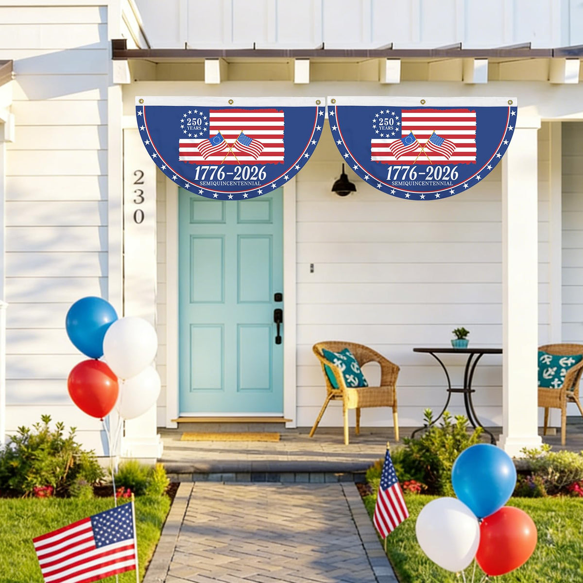Probsin lightweight, durable bunting resists sun and wind