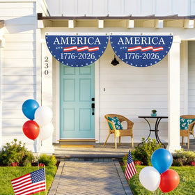 Probsin outdoor indoor patriotic banner for classrooms and venues.