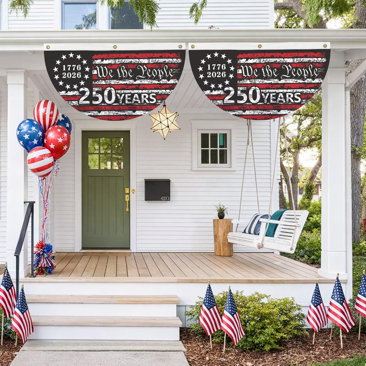 Probsin patriotic banner ideal for schools and community events.