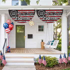 Probsin patriotic banner ideal for schools and community events.