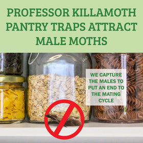 Specifically targets Indian meal moths and other dry-goods pests.