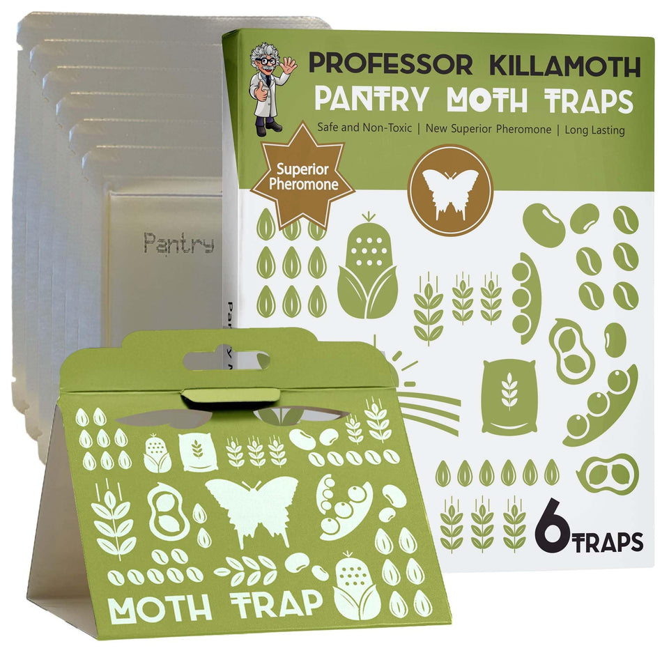Professor Killamoth 6-pack traps protect kitchens with a non-toxic design.