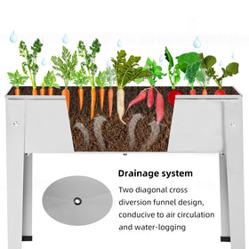 ProGard galvanized planter bottom drainage promotes air circulation and prevents water-logging.