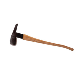 Prohoe Rogue Hoe close-up showing hickory grip and tempered blade for ground work
