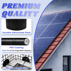 PROLEE black finish mesh blends with roof frames discretely