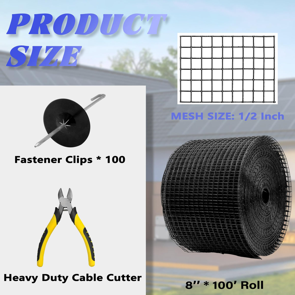 PROLEE heavy-duty cable cutter enables precise mesh trimming