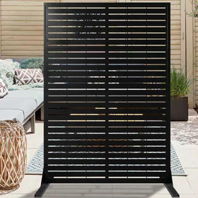 PROLEE metal privacy screen 72x44 front view adds privacy and airflow for patios.
