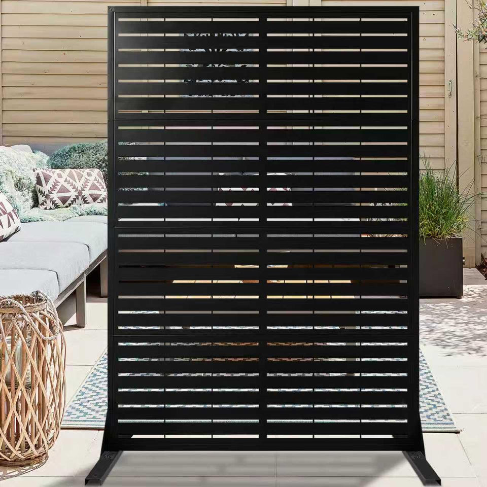 PROLEE metal privacy screen 72x44 front view adds privacy and airflow for patios.