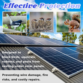 PROLEE perimeter coverage installed around solar array protects wiring