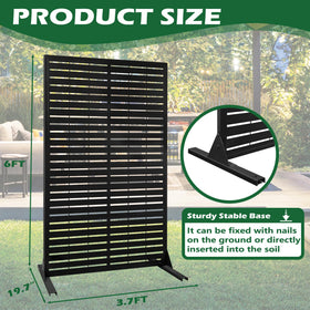 PROLEE privacy screen on a deck during outdoor installation shows durability.