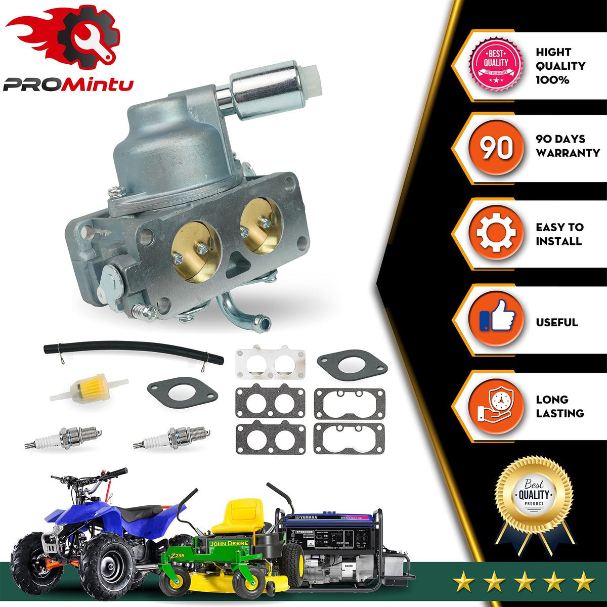 ProMintu carburetor box label verification aids correct part identification.