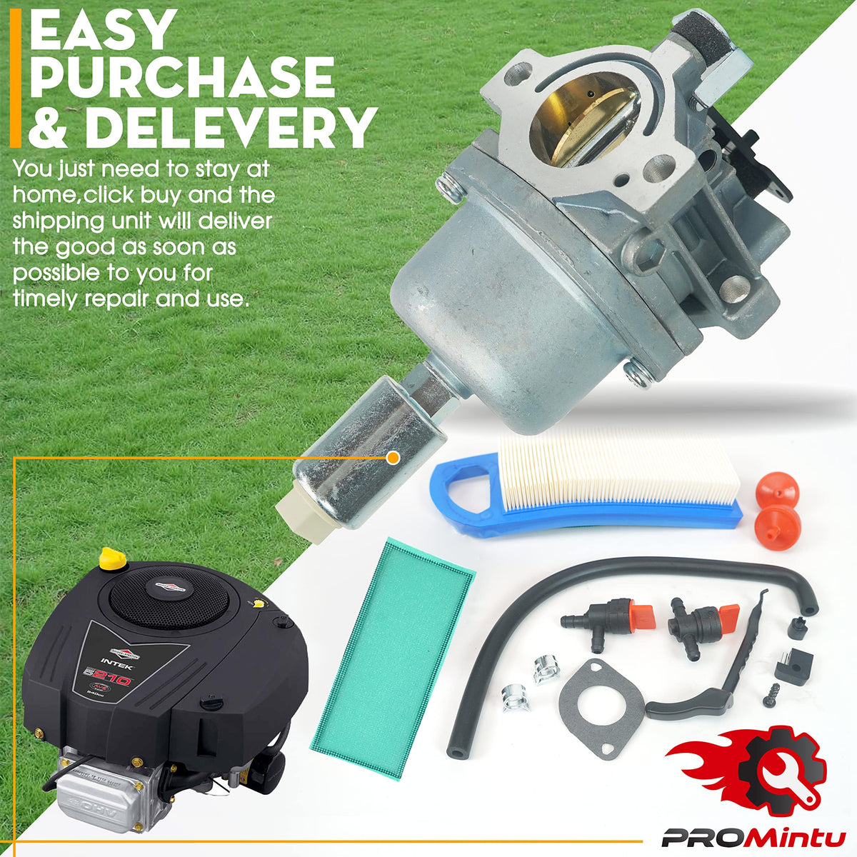 Promintu carburetor model-search guide helps identify compatible engines