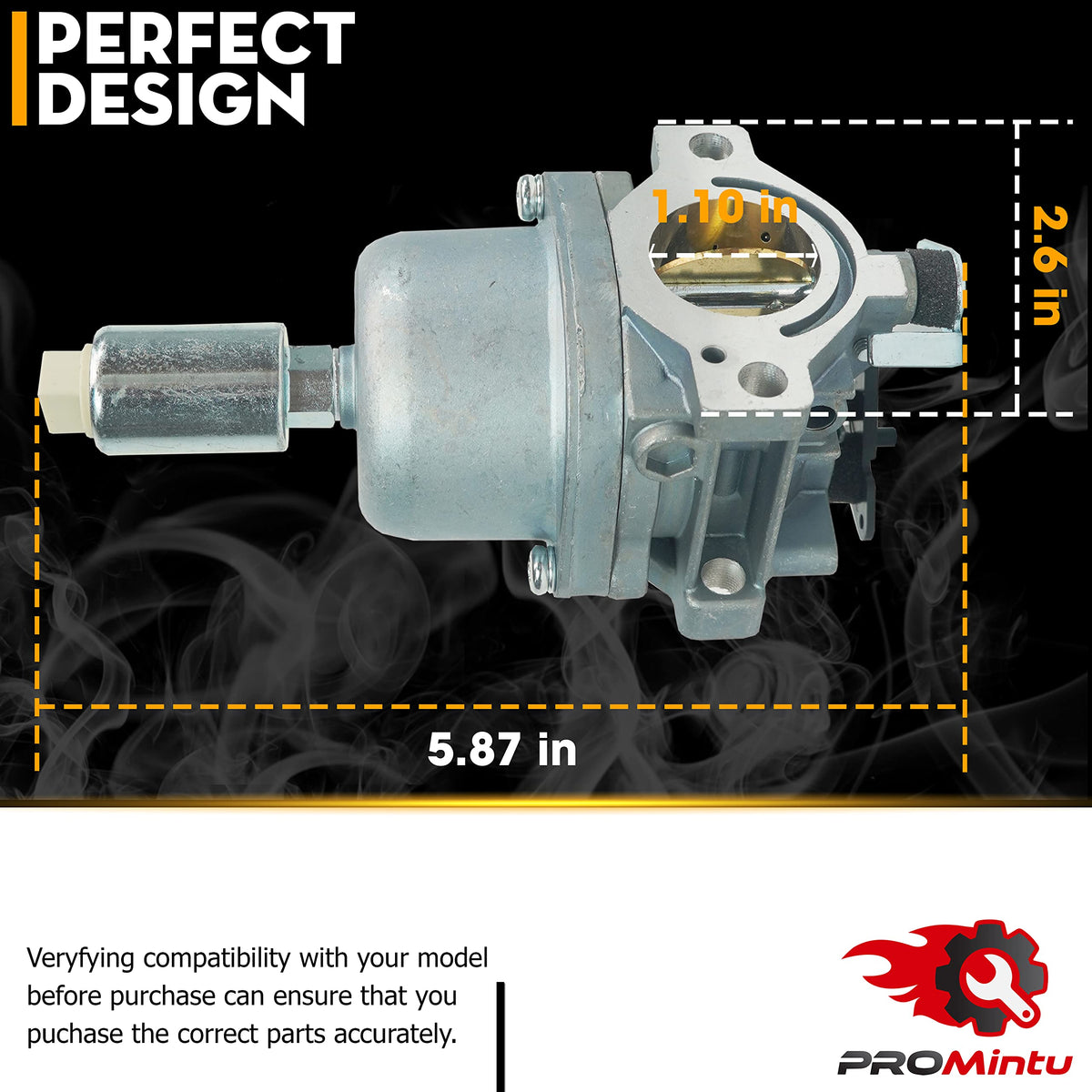 Promintu carburetor replacement diagram aids accurate installation