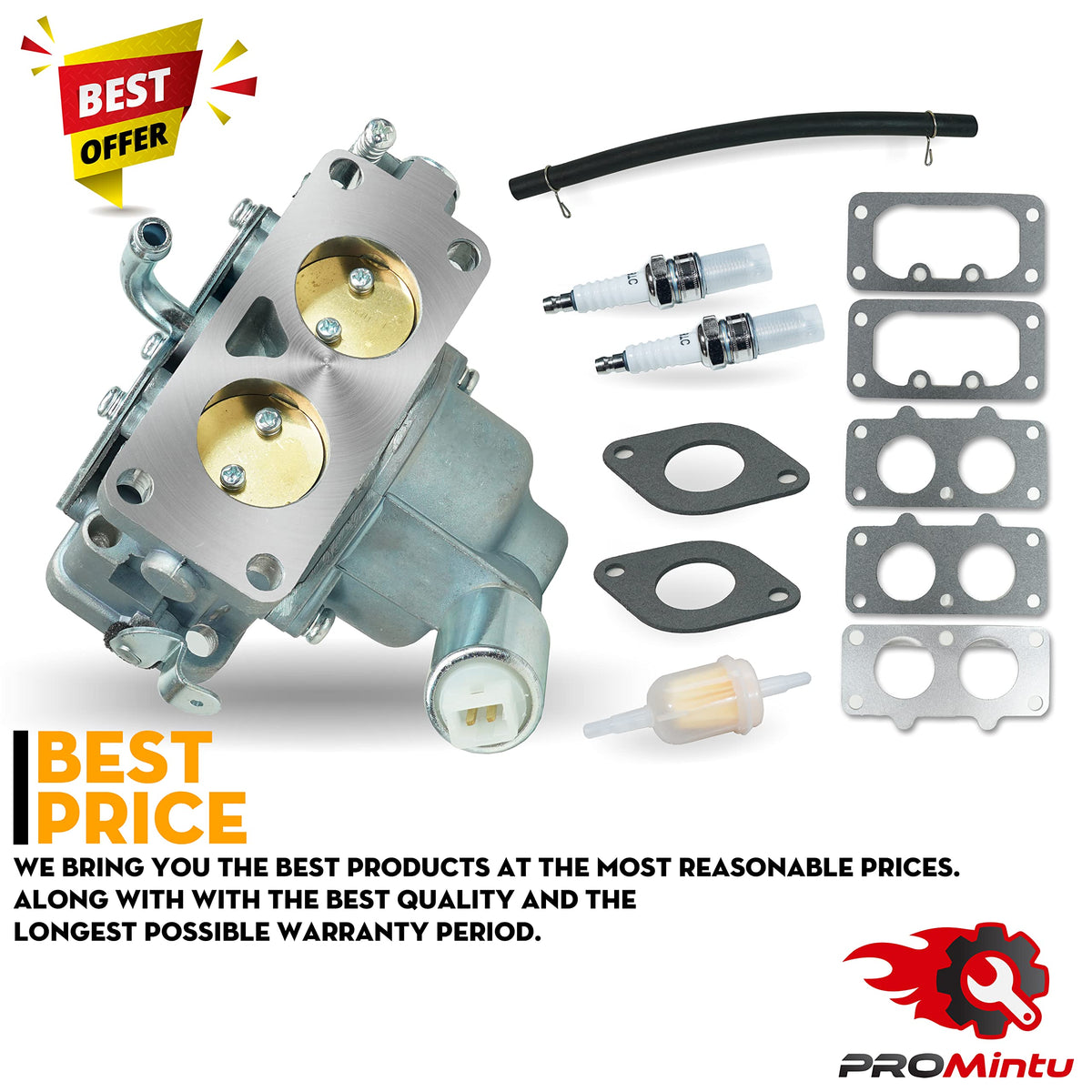 ProMintu carburetor close-up parts highlight precise components for performance.