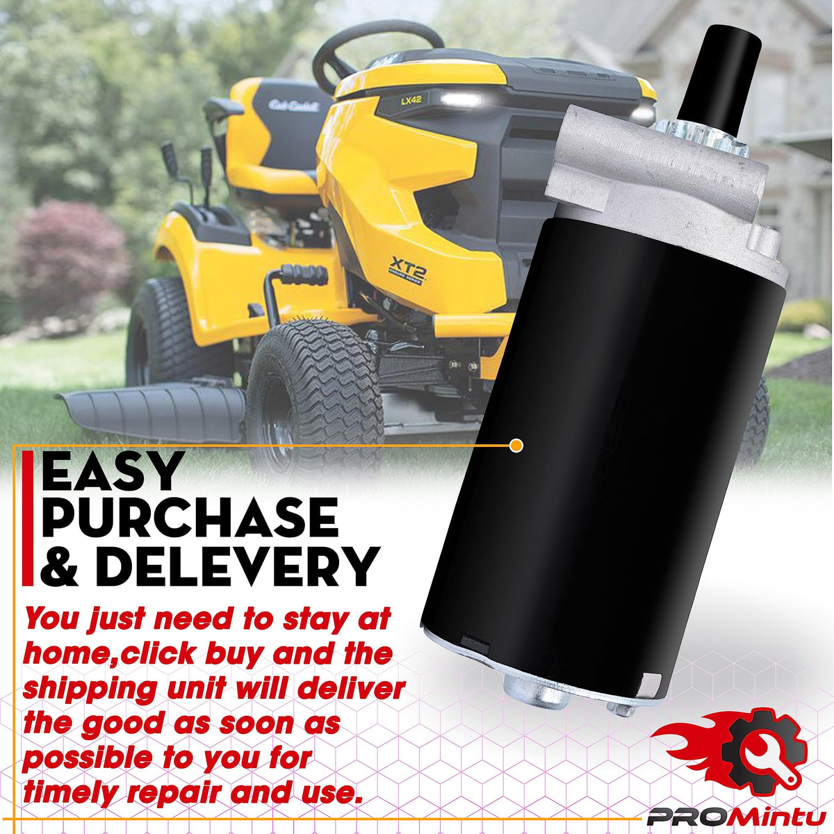 Durable construction of ProMintu starter motor supports long-term Courage engine use