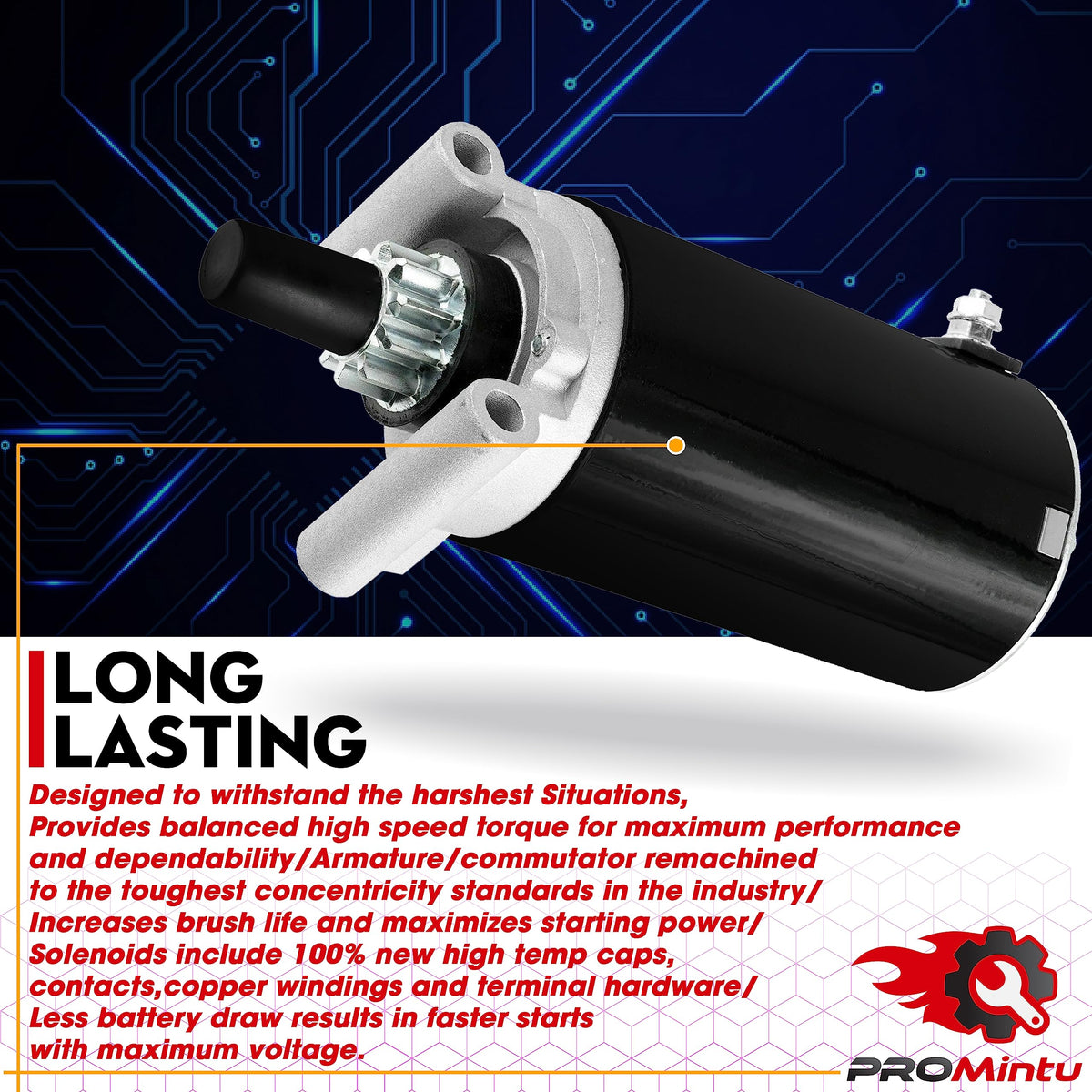 ProMintu Kohler Courage 7000 series starter supports smooth engine ignition